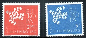 Luxembourg (1961) - Scott # 382 - 383,  MH