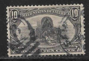 United States - Scott #290 10c Gray violet F VF USED