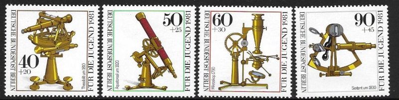 Germany (Berlin - 9NB176-79 )  1981  set 4  VF NH