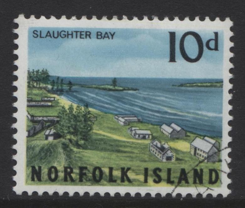 Norfolk Is - Scott 53 - Scenic Island Views -1962 - CTO - Single 10d  Stamps