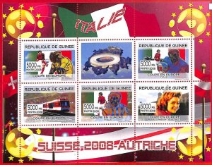 A0699 - GUINEE Guinea - MISSPERF SHEET - SPORT: Football WORLD CUP 2008 Italy