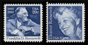 #1950 & #2105 Franklin & Eleanor Roosevelt, Mint **ANY 5=FREE SHIPPING**