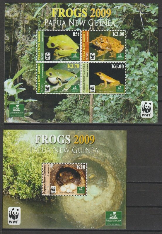 PAPUA NEW GUINEA 2009 WWF SG MS 1302/3 MNH Cat £35