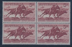 1964 AUSTRALIA, #332a Breeders, Splendid Quartina, White Paper, MNH**