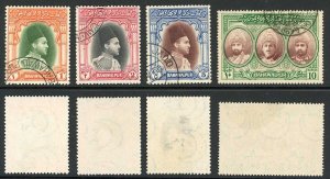 Bahawalpur SG35/38 1948 Set CDS used Cat 130 pounds