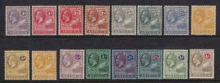 Antigua 1921-1929 SC 42-57 Mint SCV$ 261.00 Set