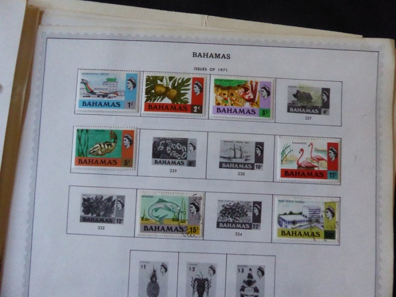 Bahamas 1884-1991 Stamp Collection on Album Pages