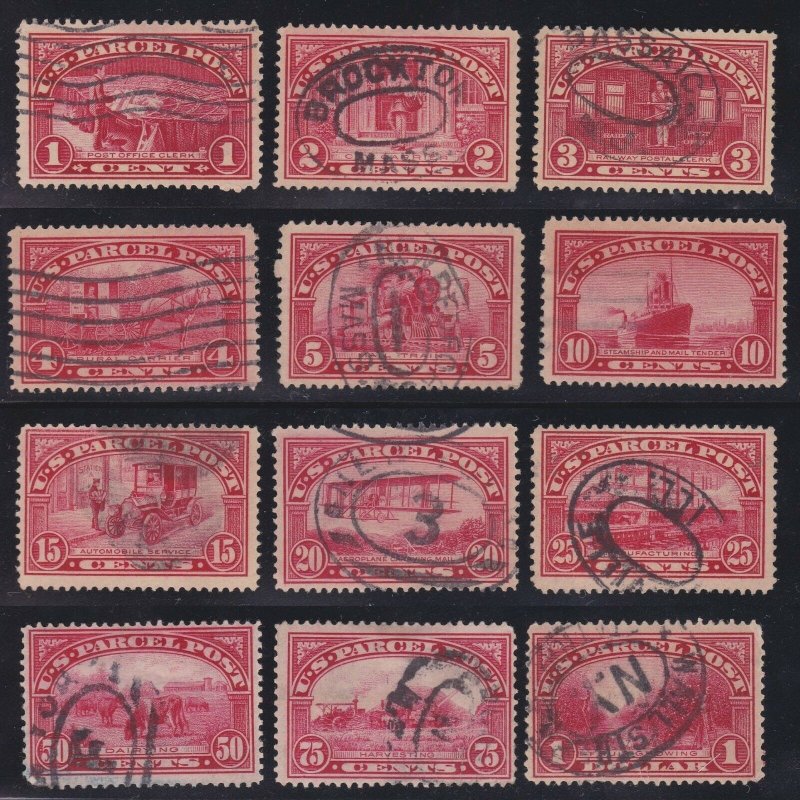 US Q1-Q12 Parcel Post Used VF SCV $207