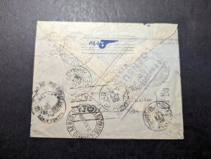 1936 Brazil Airmail Cover Rio De Janeiro to Buenos Aires Argentina via Panair