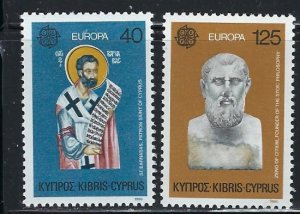 Cyprus 533-34 MNH 1980 Europa (an6638)