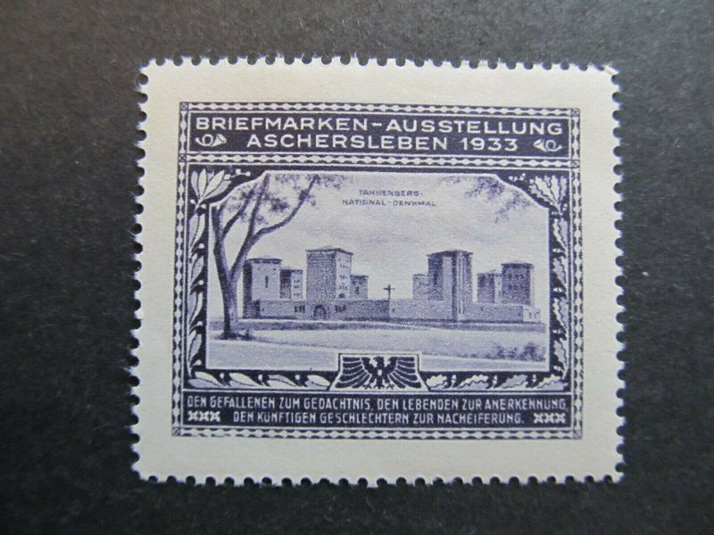 A4P2F24 Germany Poster Stamp 1933 International Philatelic Exhibition mh*