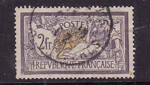 France-Sc#126-used-2fr gray violet & yellow-Liberty & Peace-1900-29-