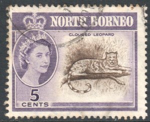 North Borneo Scott 282 - SG393, 1961 Elizabeth II 5c used