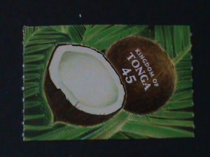 ​TONGA-2001-SC#1054B -BEAUTIFUL LOVELY COCONUT-DIE CUT- MNH -VF-HARD TO FIND