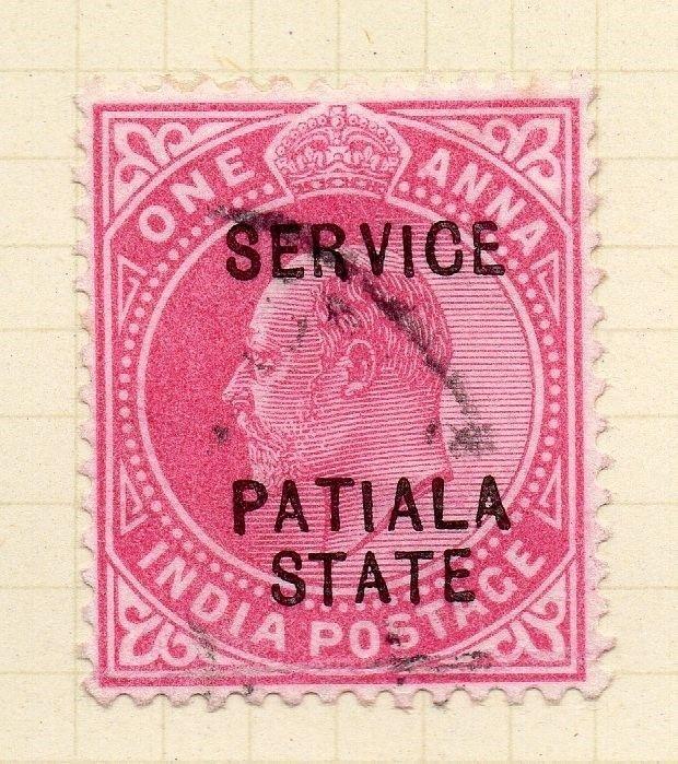 Indian States Patiala 1903 Early Issue Fine Used 1a. Optd 075615