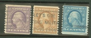 United States #494-96  Multiple