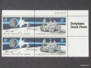 BOBPLATES #1434-5 Space Achievement Plate Block F-VF MNH~See Details for #s/Pos
