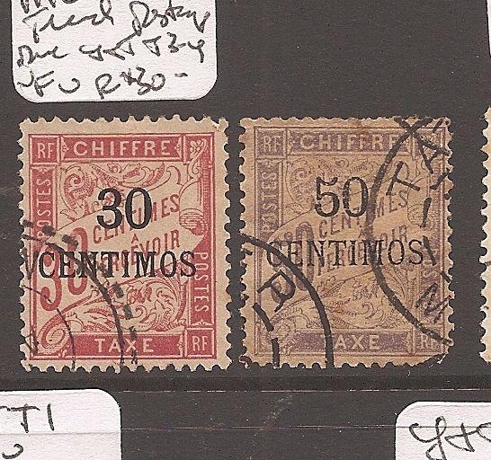 French Morocco Post Due Y&T T3-4 VFU (10atp)