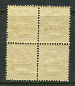 DANISH WEST INDIES SCOTT# 25 MINT NEVER HINGED BLOCK OF 4 AS SHOWN CV $105