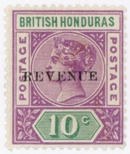 (I.B) British Honduras Revenue : Duty Stamp 10c (1899)