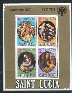 St. Lucia 486a 1979 Christmas IYC s.s. MNH