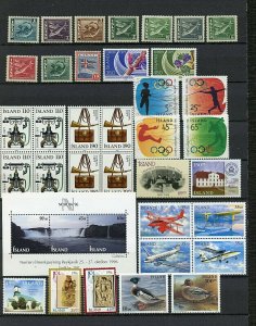 Iceland #217-886, C2 All Different, See list M, Most NH, FVF, CV$197.25