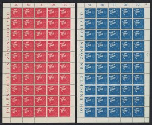 Luxembourg Birds Europa CEPT 2v Full Sheets 50 sets 1961 MNH SC#382-383