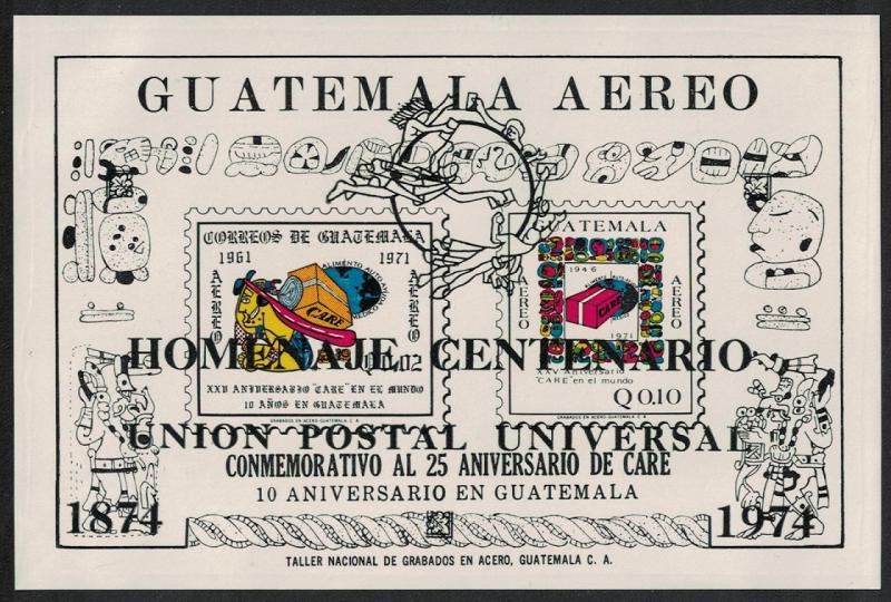 Guatemala Centenary of Universal Postal Union MS SG#MS999 SC#C523