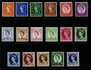 GB Stamps #317-333 Mint OG  VF MNH Set of 17 Wmk.308