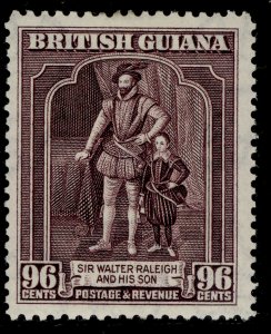 BRITISH GUIANA GVI SG316a, 96c purple, M MINT. Cat £18. PERF 12½ x 13½