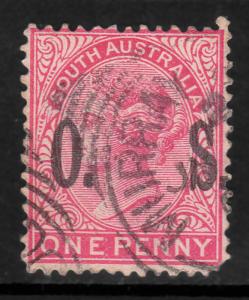 South Australia 1p Used Official Stamp Sc#O78 Sg#O81 CV$26