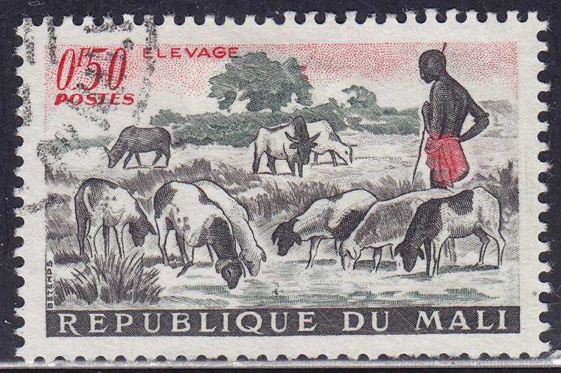 Mali 16 CTO 1961 Herding Sheep