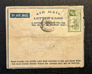 1941 FPO No 48 10th Div Quayara Iraq India Censored Airmail Cover to Hebbel