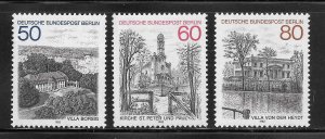 Berlin Scott 9N476-9N478 MNHOG - 1982 Villas and Church Issue - SCV $3.15