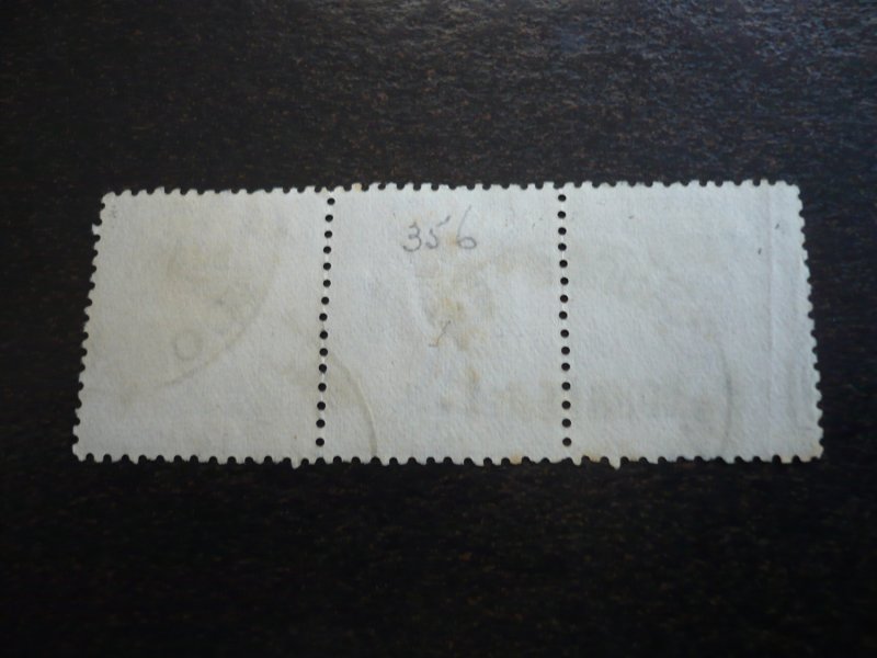 Stamps - Victoria - Scott# 196 - Used Strip of 3 Stamps