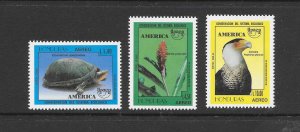 BIRDS - HONDURAS #C957-9 MNH