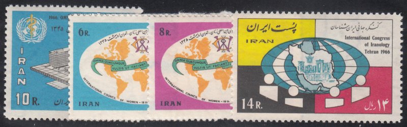 Iran - 1966 - Sc 1398-1401 - NH - Complete set + 2