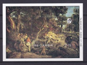 SA12i Gambia 1990 Rubens Death Anniversary mint minisheet