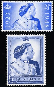 Great Britain Stamps # 267-8 MLH VF Elizabeth II Scott Value $30.00