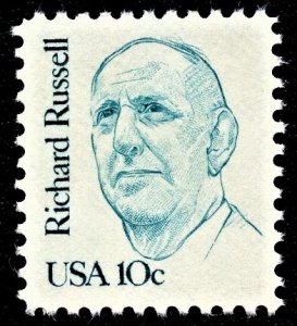 US 1853 MNH VF 10 Cent Richard Russell Statesman Tagging  Sm.Blk Tag