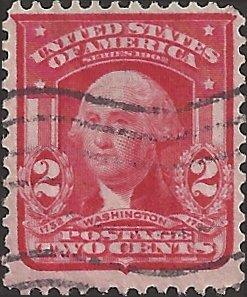 # 319 USED CARMINE GEORGE WASHINGTON TYPE I