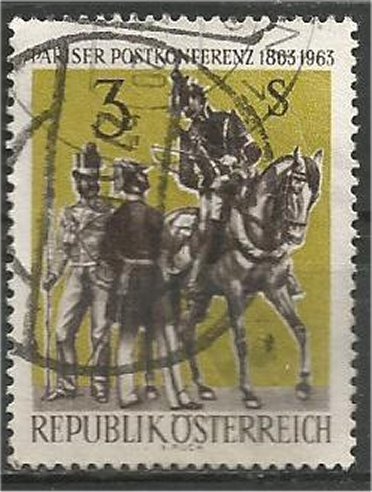 AUSTRIA, 1963, used 3s,,Postal Conference. Scott 704