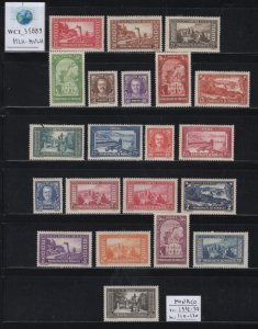 WC1_35889 MONACO. Rare 1932-37 MONACO SCENES set. Sc.110-130. MLH-MVLH