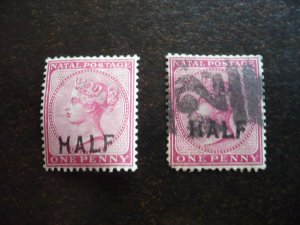 Stamps - Natal - Scott# 80 - Mint Hinged & Used Part Set of 1 Stamp