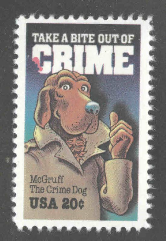 USA Scott 2102 anti Crime stamp MNH**