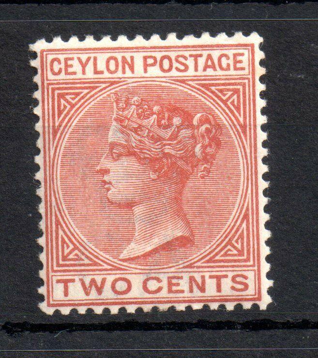 Ceylon QV 1883-98 2c pale brown mint VLHM SG#146 WS13401