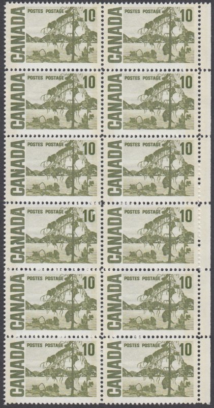 Canada - #462piv -  10c Centennial Issue  - Block of 12 - Unitrade CV.$72 - MNH