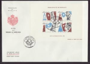 Monaco 1640 Olympics 1988 U/A FDC