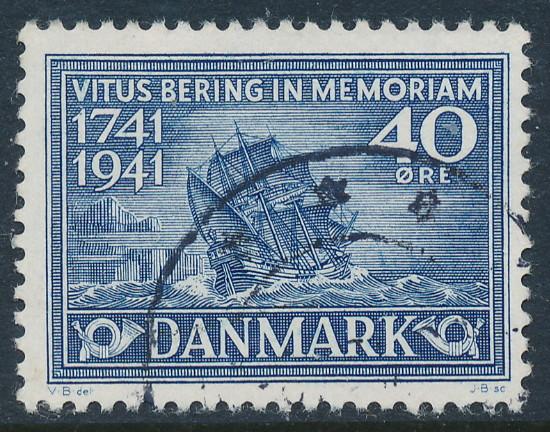 Denmark Scott 279 (AFA 272), 40ø Vitus Bering, F-VF used