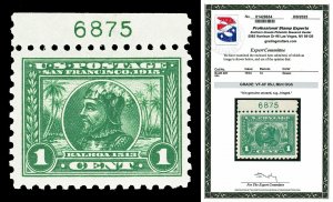 Scott 401 1914 1c Panama-Pacific Perf 10 Mint Graded VF-XF 85J LH with PSE CERT